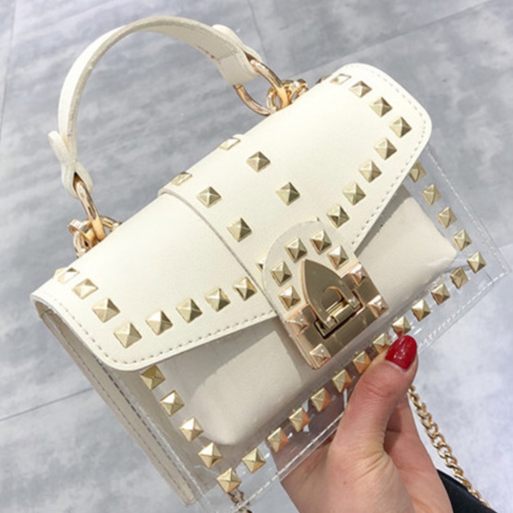 Summer Rivet Chain Handbag NWT